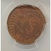 NEW ZEALAND 1975 . TWO 2 CENTS COIN . ERROR . MULE . STRUCK ON BRITISH FLAN